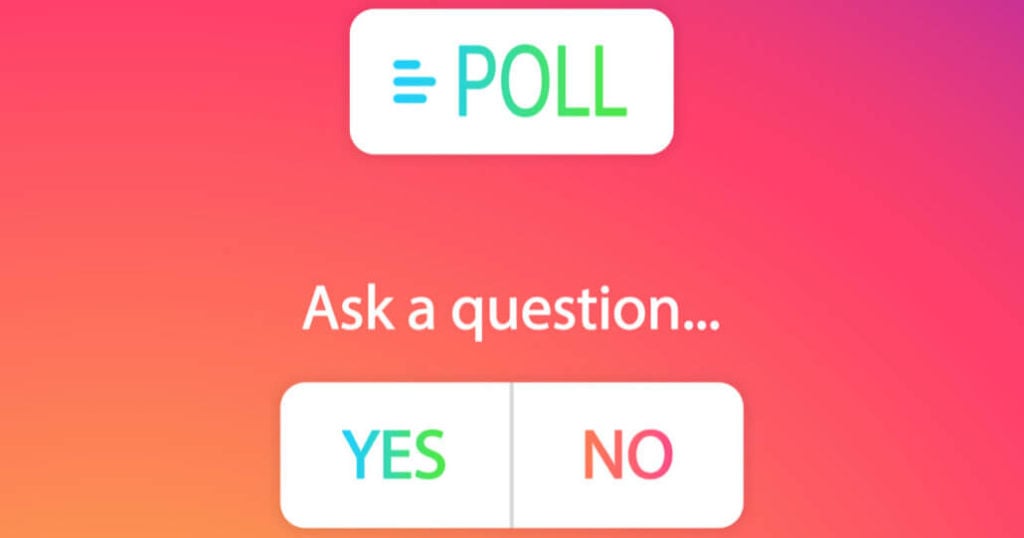 IG Stories Poll example image