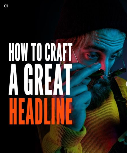 create original headlines with effects